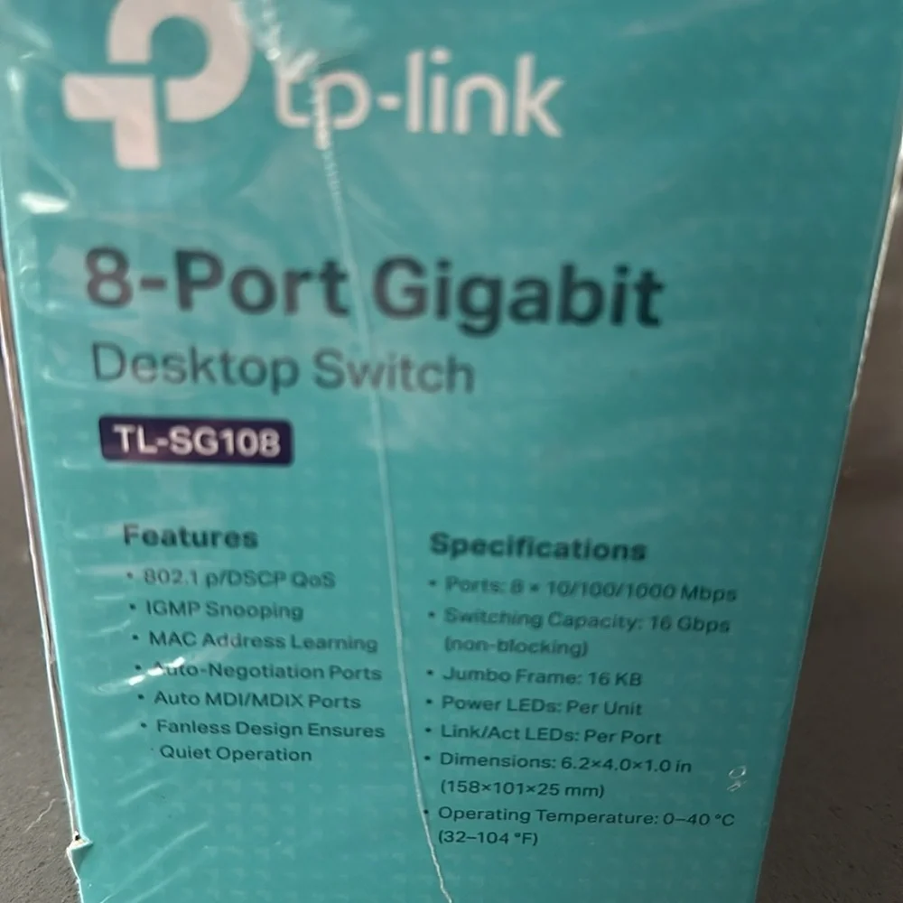 Brand new TP-link 8 port gigabit Desktop switch